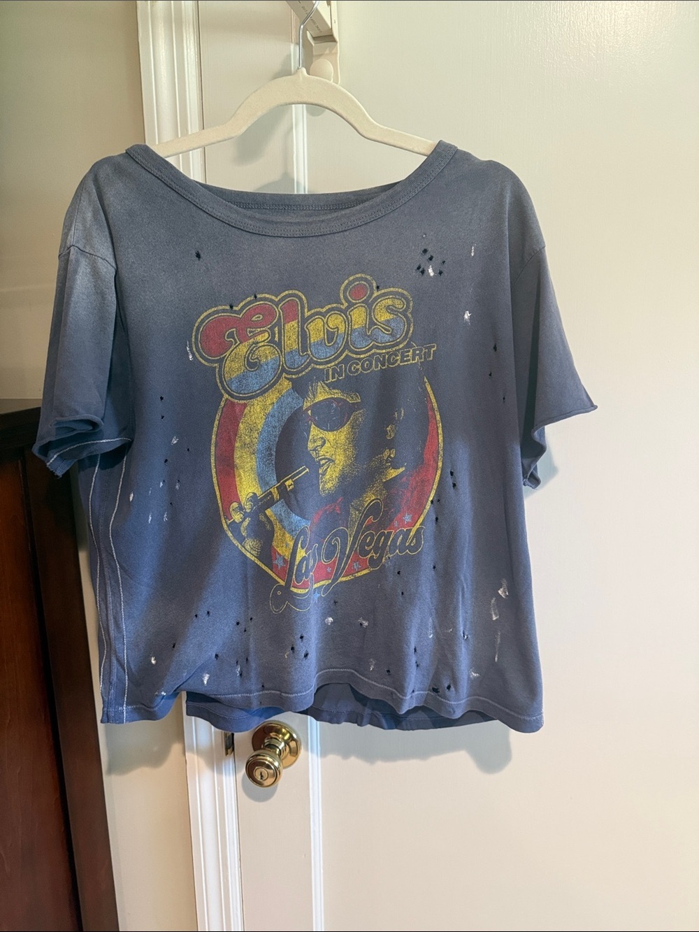 Trunk Ltd Blue Elvis In Concert Graphic Tee